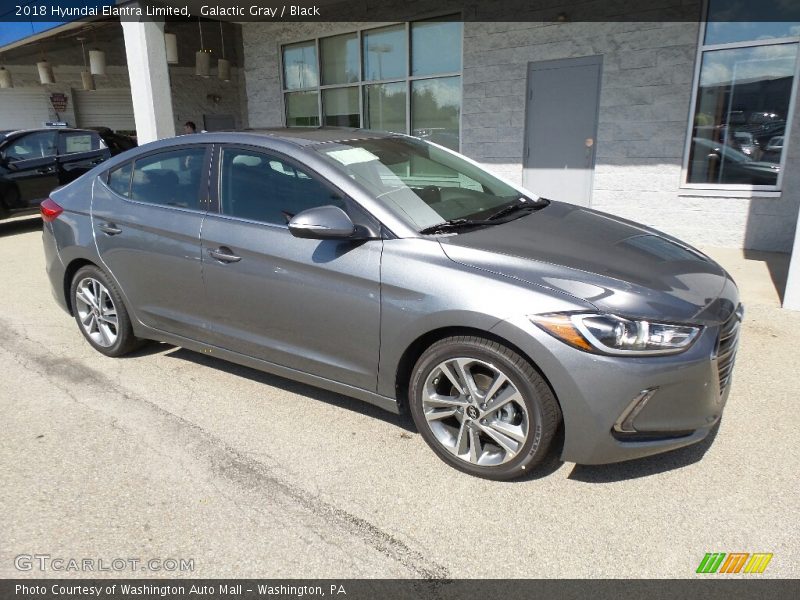 Galactic Gray / Black 2018 Hyundai Elantra Limited