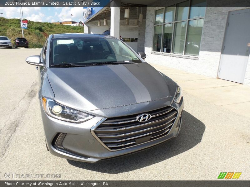 Galactic Gray / Black 2018 Hyundai Elantra Limited