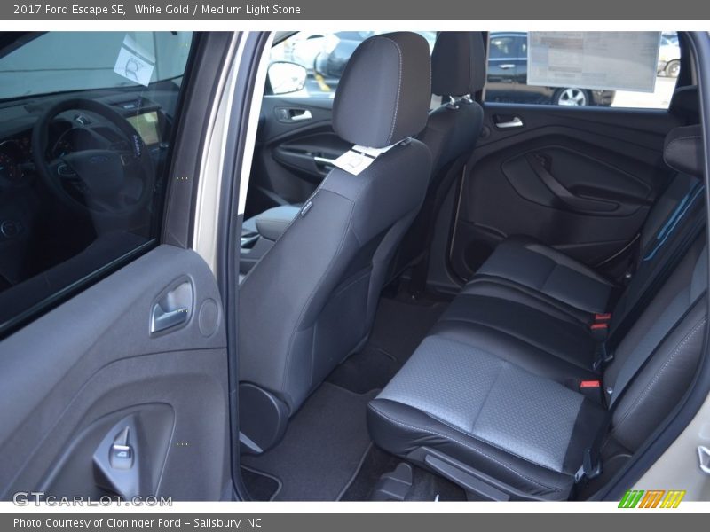 White Gold / Medium Light Stone 2017 Ford Escape SE