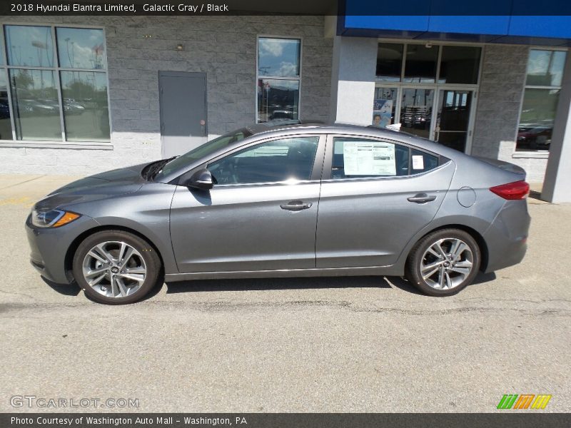 Galactic Gray / Black 2018 Hyundai Elantra Limited