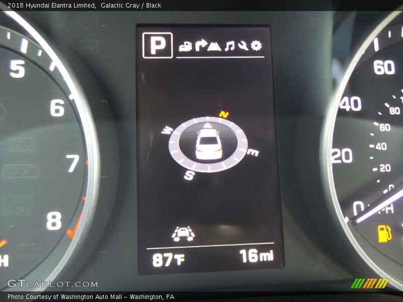 Galactic Gray / Black 2018 Hyundai Elantra Limited