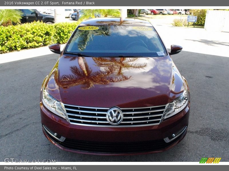 Fortana Red / Black 2016 Volkswagen CC 2.0T Sport