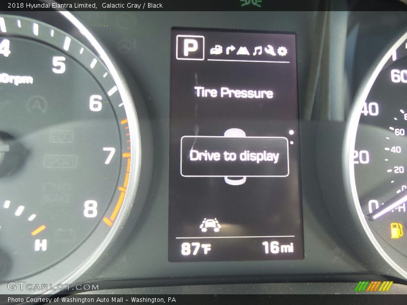 Galactic Gray / Black 2018 Hyundai Elantra Limited