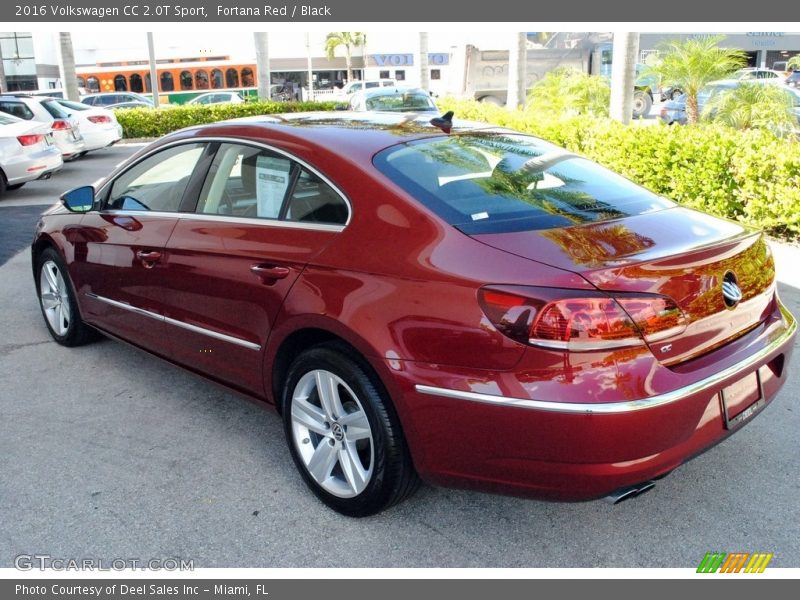 Fortana Red / Black 2016 Volkswagen CC 2.0T Sport