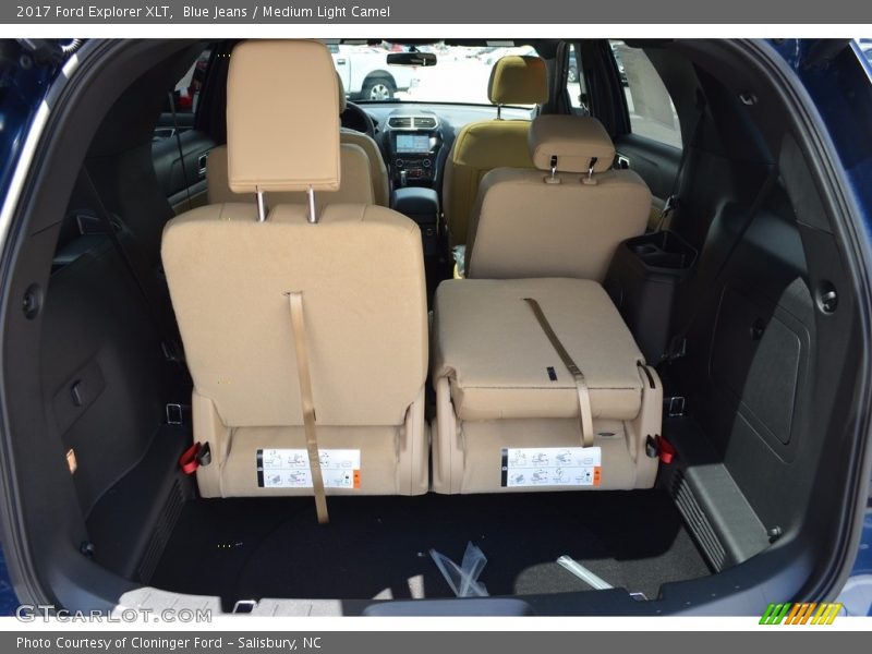 Blue Jeans / Medium Light Camel 2017 Ford Explorer XLT