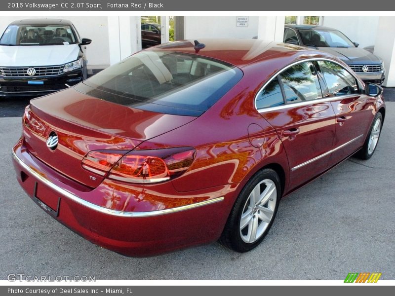 Fortana Red / Black 2016 Volkswagen CC 2.0T Sport