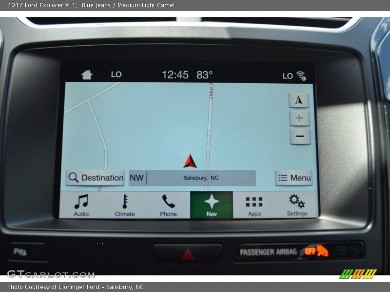 Blue Jeans / Medium Light Camel 2017 Ford Explorer XLT