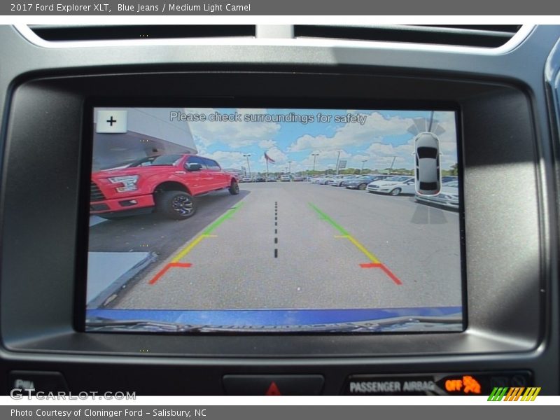Blue Jeans / Medium Light Camel 2017 Ford Explorer XLT