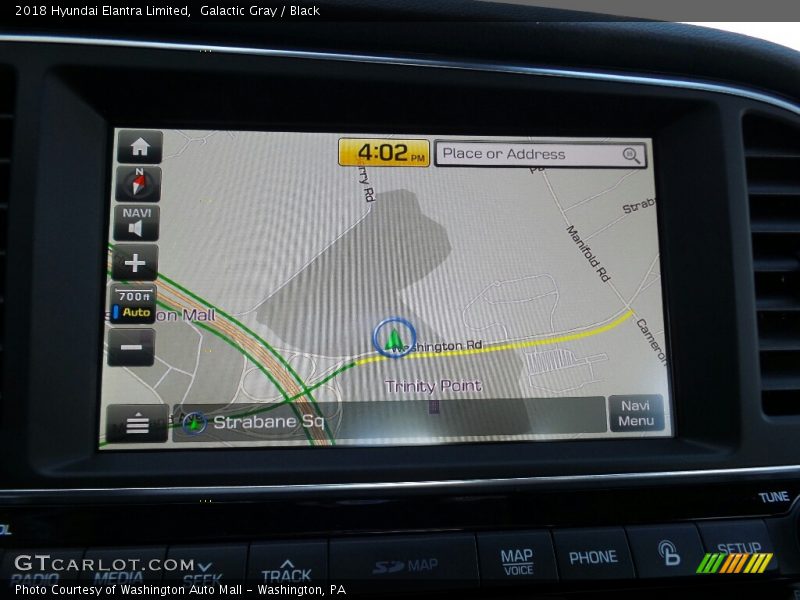 Galactic Gray / Black 2018 Hyundai Elantra Limited
