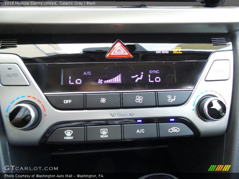 Galactic Gray / Black 2018 Hyundai Elantra Limited