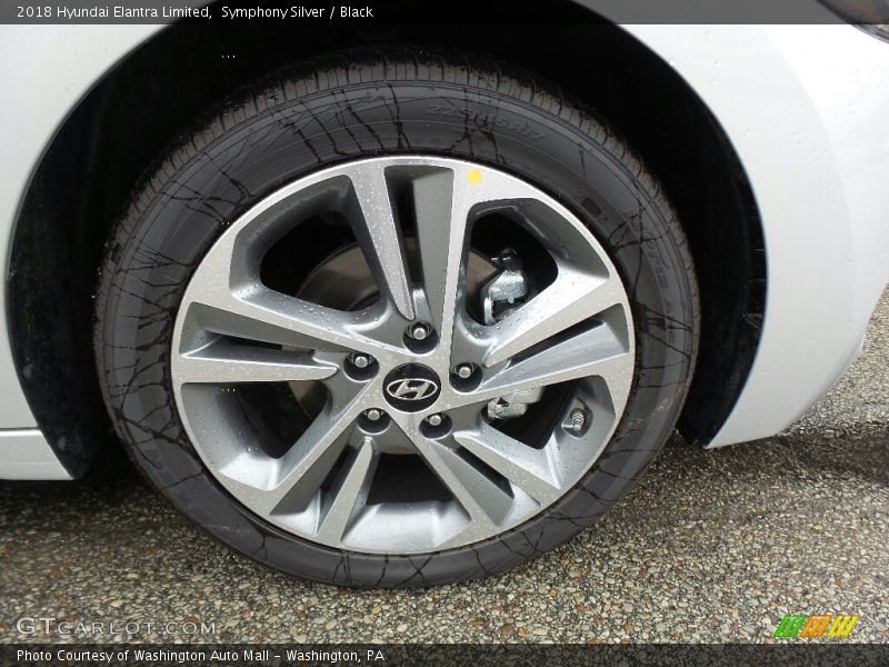 Symphony Silver / Black 2018 Hyundai Elantra Limited