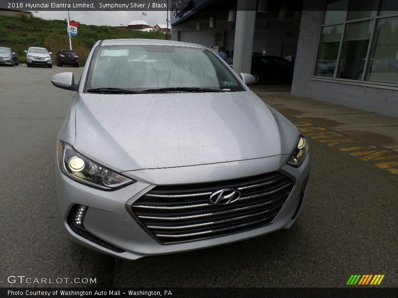 Symphony Silver / Black 2018 Hyundai Elantra Limited