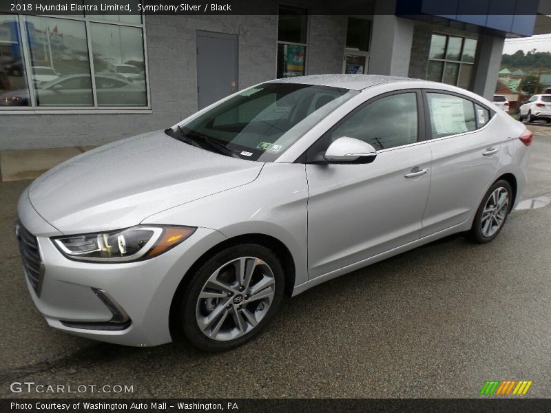Symphony Silver / Black 2018 Hyundai Elantra Limited