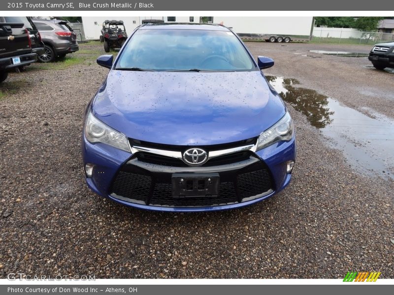 Blue Crush Metallic / Black 2015 Toyota Camry SE