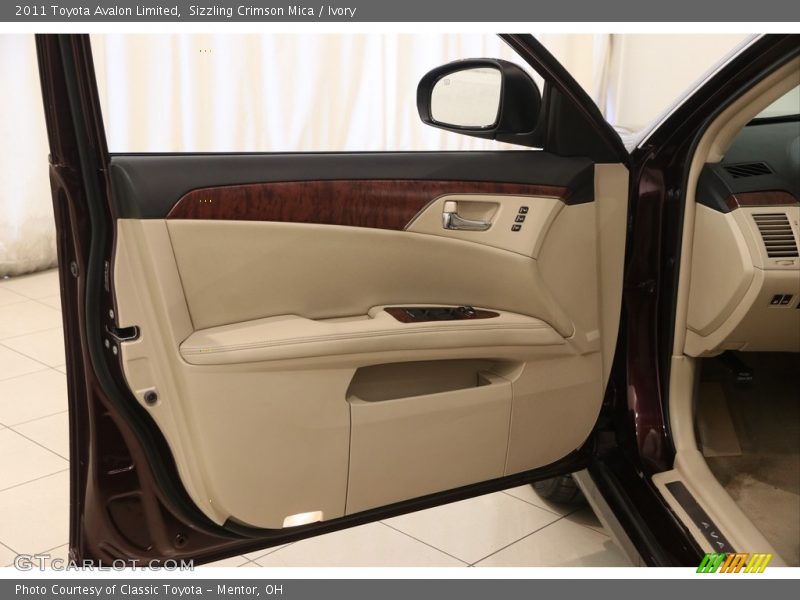 Sizzling Crimson Mica / Ivory 2011 Toyota Avalon Limited