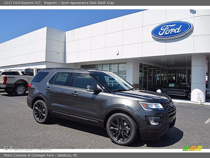Magnetic / Sport Appearance Dark Earth Gray 2017 Ford Explorer XLT