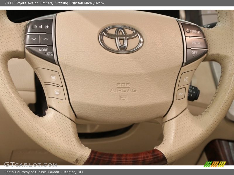 Sizzling Crimson Mica / Ivory 2011 Toyota Avalon Limited