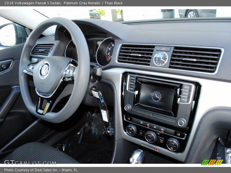 Platinum Gray Metallic / Titan Black 2016 Volkswagen Passat S Sedan