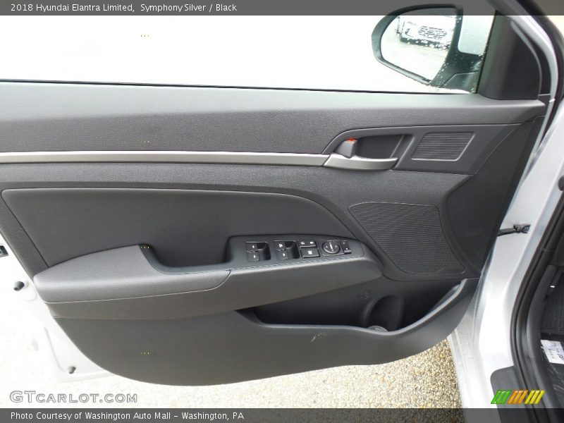 Symphony Silver / Black 2018 Hyundai Elantra Limited