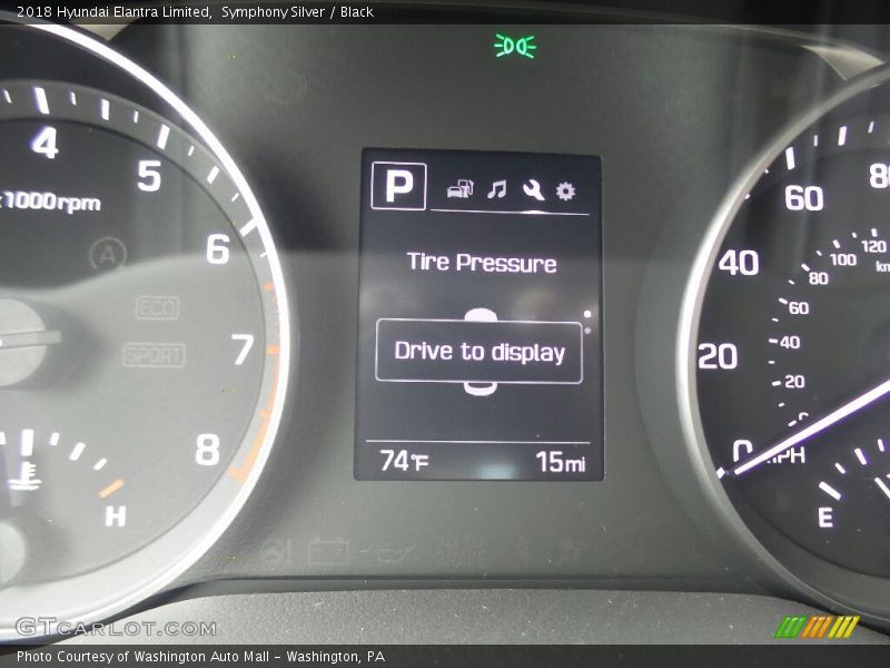 Symphony Silver / Black 2018 Hyundai Elantra Limited