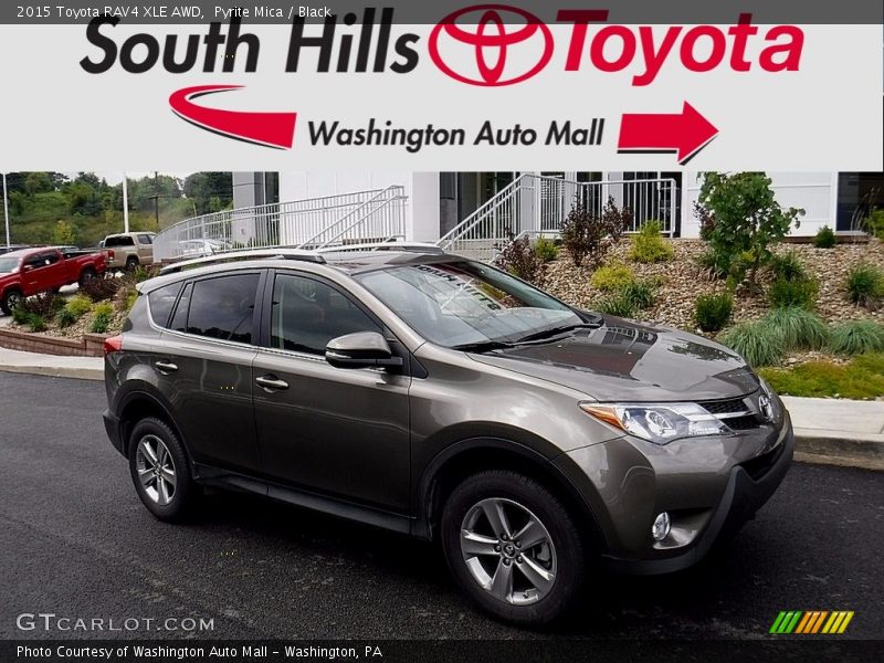 Pyrite Mica / Black 2015 Toyota RAV4 XLE AWD
