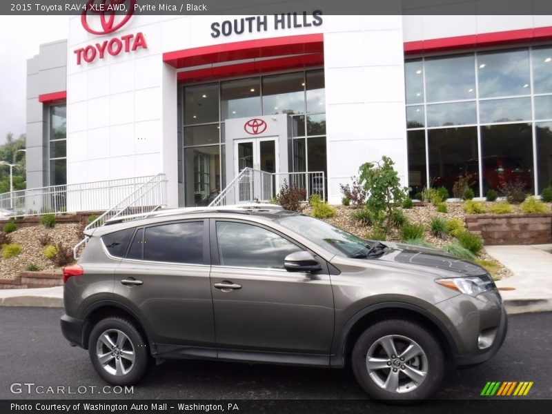 Pyrite Mica / Black 2015 Toyota RAV4 XLE AWD