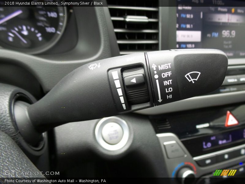 Symphony Silver / Black 2018 Hyundai Elantra Limited