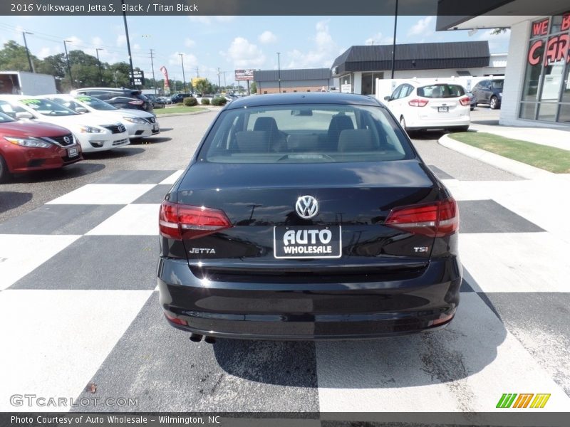 Black / Titan Black 2016 Volkswagen Jetta S
