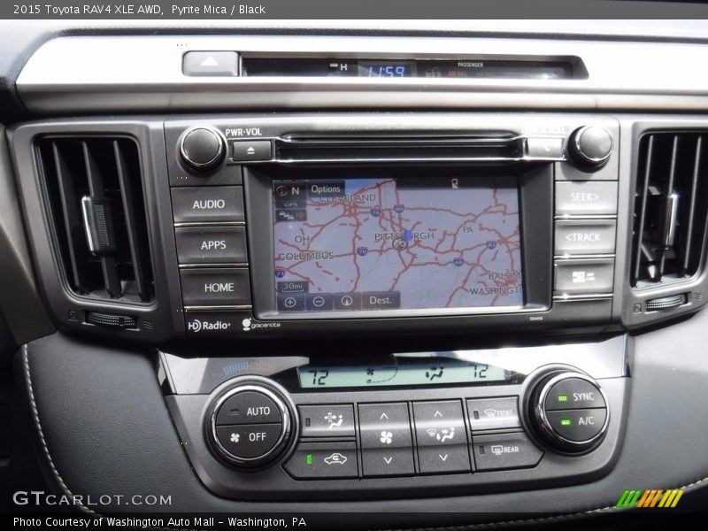 Pyrite Mica / Black 2015 Toyota RAV4 XLE AWD