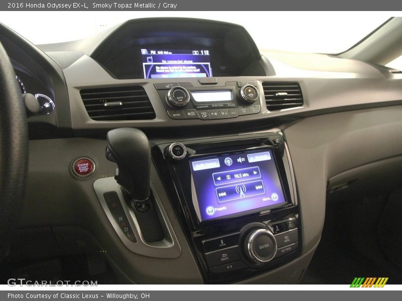 Smoky Topaz Metallic / Gray 2016 Honda Odyssey EX-L