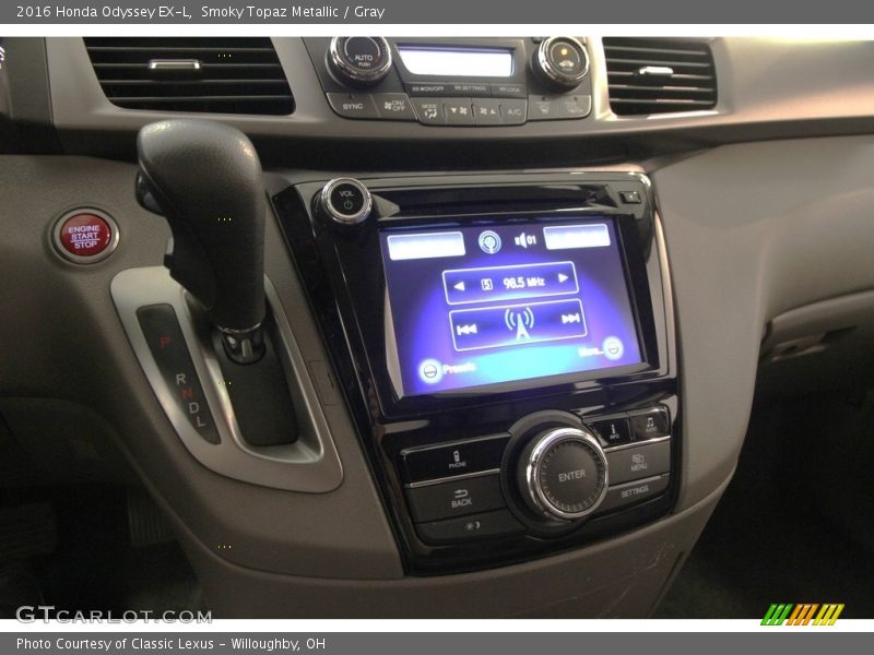 Smoky Topaz Metallic / Gray 2016 Honda Odyssey EX-L