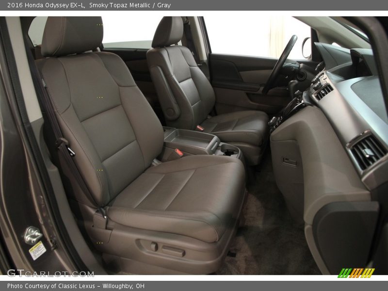 Smoky Topaz Metallic / Gray 2016 Honda Odyssey EX-L