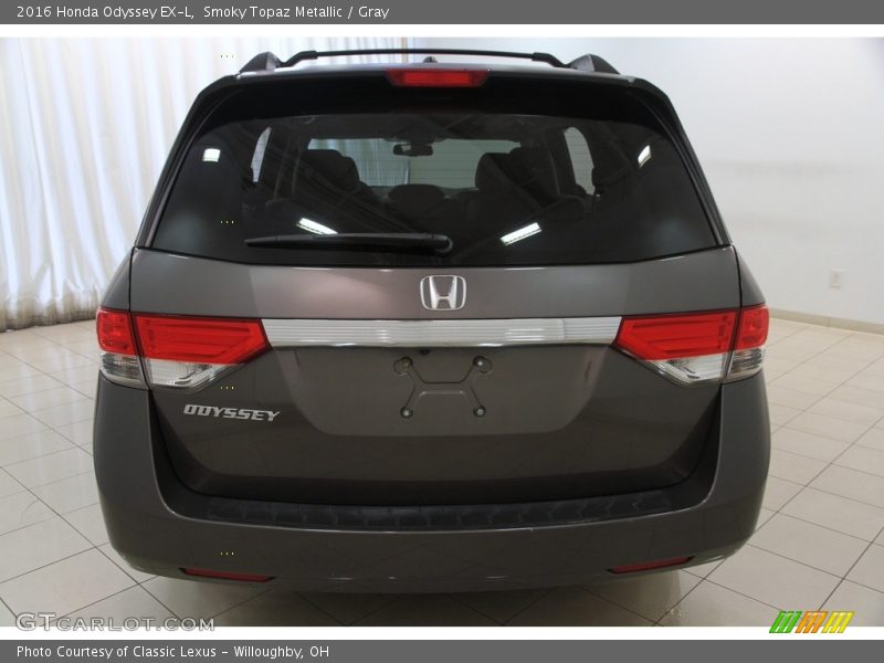Smoky Topaz Metallic / Gray 2016 Honda Odyssey EX-L