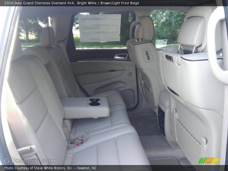 Bright White / Brown/Light Frost Beige 2018 Jeep Grand Cherokee Overland 4x4