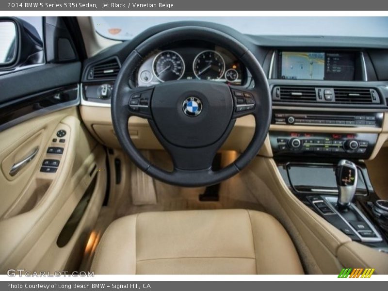 Jet Black / Venetian Beige 2014 BMW 5 Series 535i Sedan