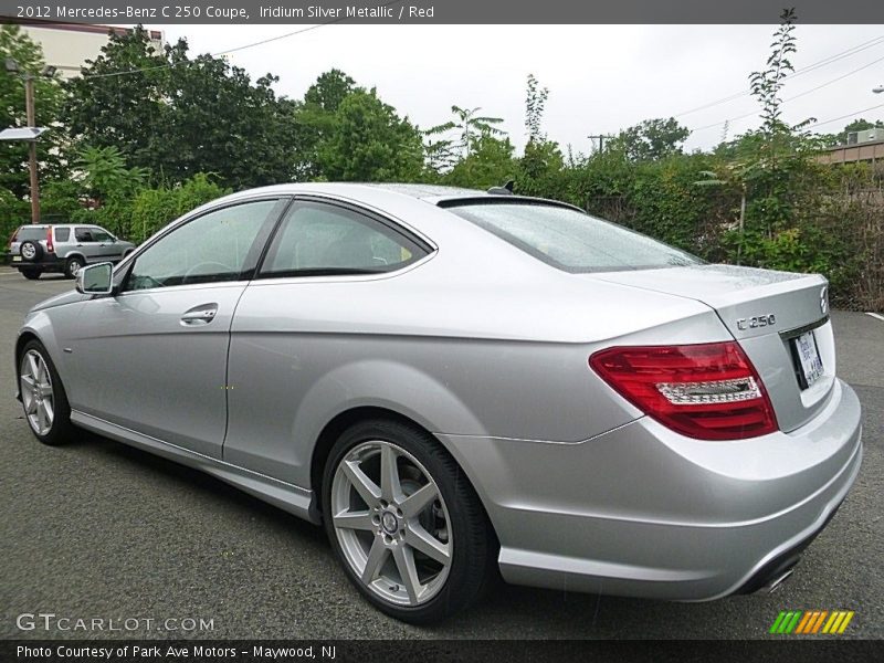 Iridium Silver Metallic / Red 2012 Mercedes-Benz C 250 Coupe