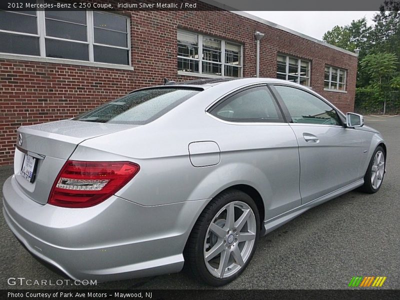 Iridium Silver Metallic / Red 2012 Mercedes-Benz C 250 Coupe