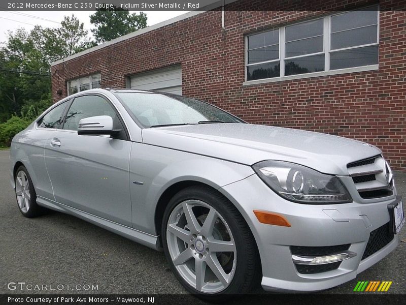 Iridium Silver Metallic / Red 2012 Mercedes-Benz C 250 Coupe
