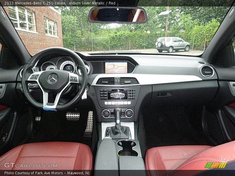 Iridium Silver Metallic / Red 2012 Mercedes-Benz C 250 Coupe