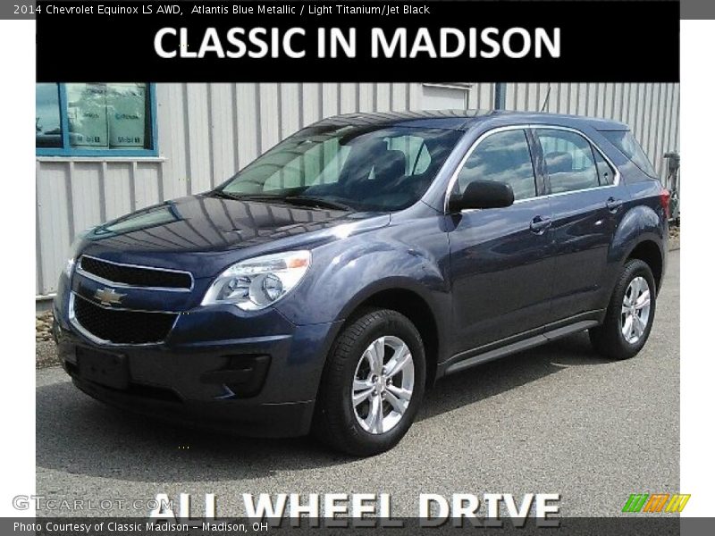 Atlantis Blue Metallic / Light Titanium/Jet Black 2014 Chevrolet Equinox LS AWD