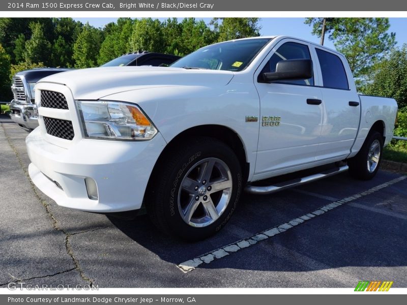 Bright White / Black/Diesel Gray 2014 Ram 1500 Express Crew Cab