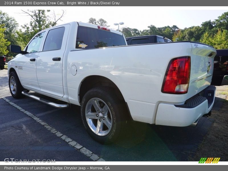 Bright White / Black/Diesel Gray 2014 Ram 1500 Express Crew Cab