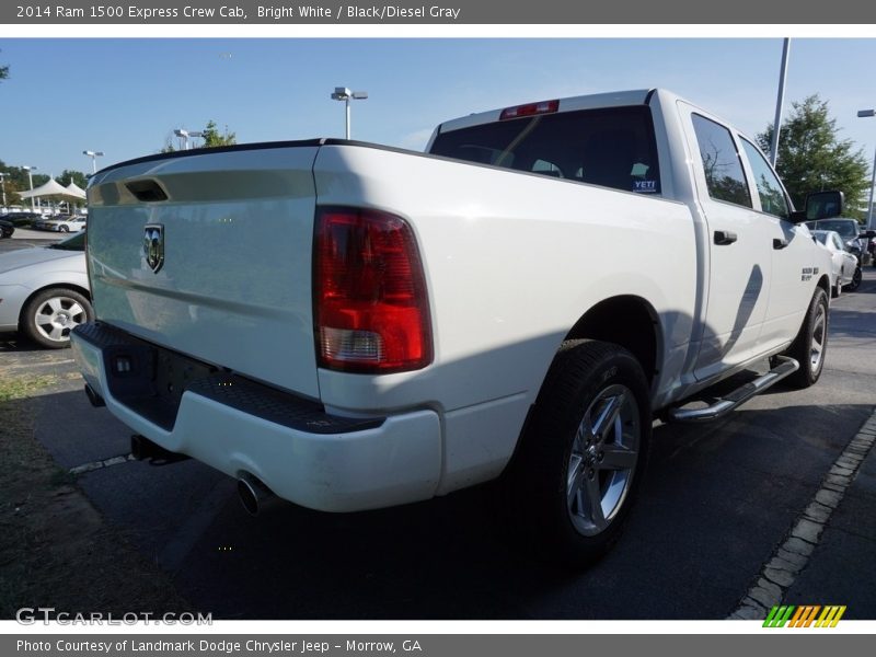 Bright White / Black/Diesel Gray 2014 Ram 1500 Express Crew Cab