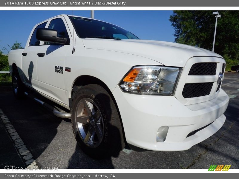 Bright White / Black/Diesel Gray 2014 Ram 1500 Express Crew Cab