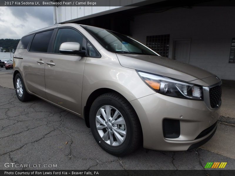 Beechwood Pearl / Camel Beige 2017 Kia Sedona LX