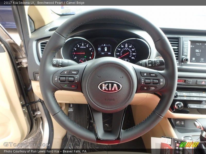 Beechwood Pearl / Camel Beige 2017 Kia Sedona LX