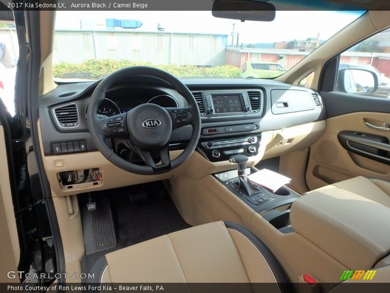  2017 Sedona LX Camel Beige Interior