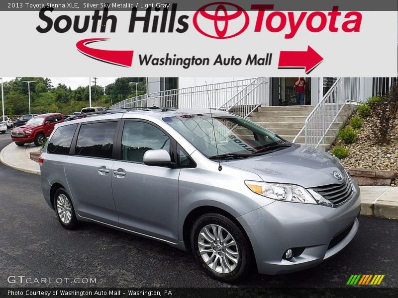 Silver Sky Metallic / Light Gray 2013 Toyota Sienna XLE