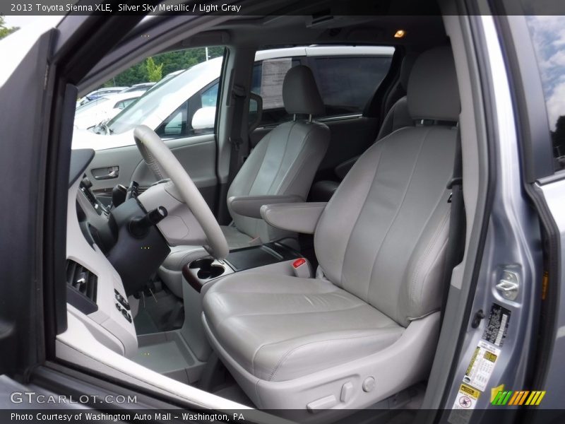 Silver Sky Metallic / Light Gray 2013 Toyota Sienna XLE