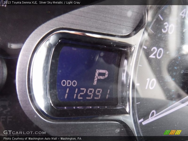 Silver Sky Metallic / Light Gray 2013 Toyota Sienna XLE